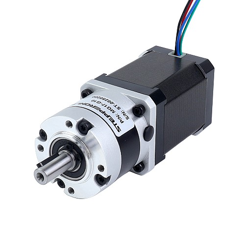 Nema 17 Stepper Motor Bipolar L=60mm w/ Gear Ratio 10:1 MG Series Planetary Gearbox - 17HS24-2104S-MG10 | StepperOnline AU