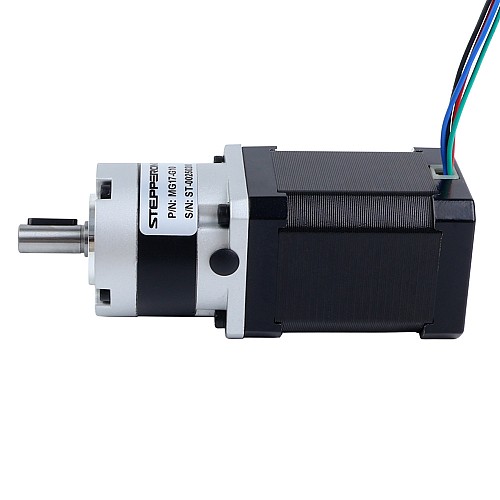 Nema 17 Stepper Motor Bipolar L=60mm w/ Gear Ratio 10:1 MG Series Planetary Gearbox - 17HS24-2104S-MG10 | StepperOnline AU