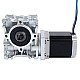 Nema 23 Stepper Motor 76mm Gear Ratio 15:1 Worm Gearbox NMRVS30 Worm Gear Speed Reducer - 23HS30-2804S-RVS30-G15 | StepperOnline AU