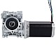 Nema 23 Stepper Motor 113mm Gear Ratio 30:1 Worm Gearbox NMRVS30 Worm Gear Speed Reducer - 23HS45-4204S-RVS30-G30 | StepperOnline AU