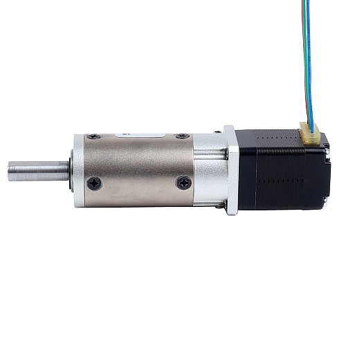 Nema 8 Stepper Motor Bipolar L=28mm w/ Gear Ratio 20:1 EG Series Planetary Gearbox - 8HS11-0204S-EGS20 | StepperOnline AU