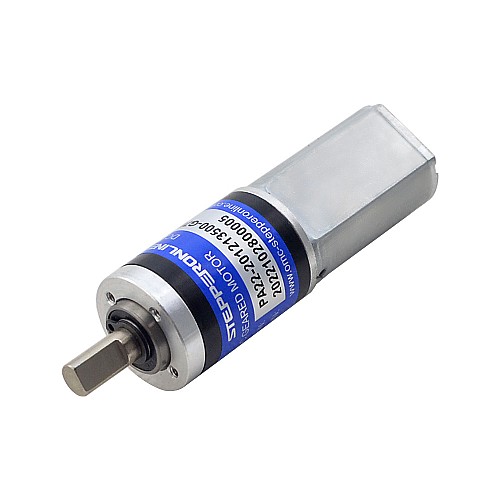 Brushed 12V DC Gear Motor 0.8Kg.cm/138RPM w/ 76:1 Planetary Gearbox - PA22-201213500-G76 | StepperOnline AU