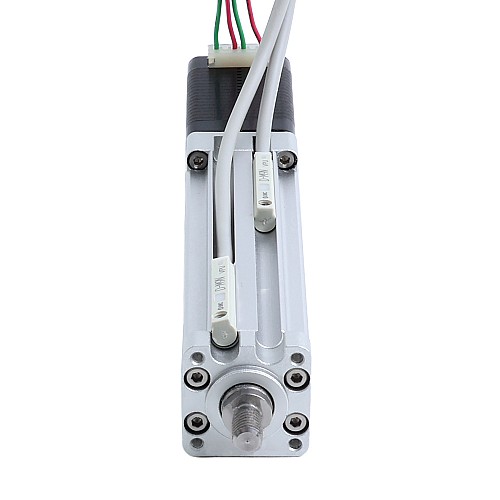 Nema 8 Ball Screw Electric Cylinder 0.5A Stroke 30mm 0.01Nm(1.42oz.in) Lead 1mm(0.03937) with Limit Switch - LCB8S12BSS05-30D | StepperOnline AU