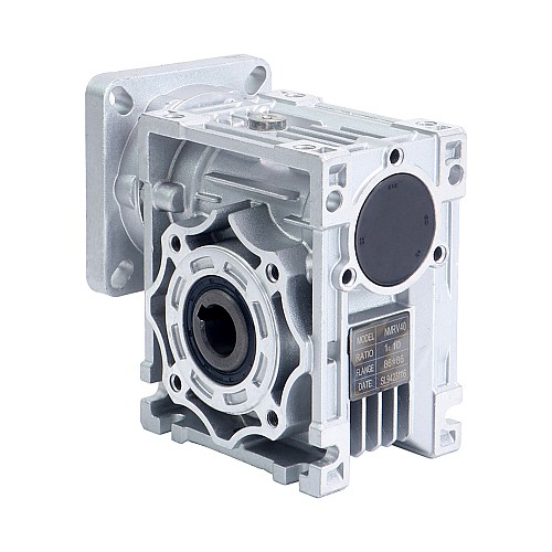10:1 Worm Gearbox NMRV40 Worm Gear Speed Reducer 14mm Input Shaft Diameter - NMRV40-G10-D14 | StepperOnline AU