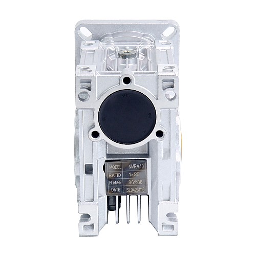 20:1 Worm Gearbox NMRV40 Worm Gear Speed Reducer 14mm Input Shaft Diameter - NMRV40-G20-D14 | StepperOnline AU