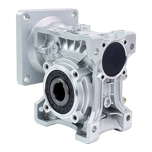 CN On Sale - 20:1 Worm Gearbox NMRVS50 Worm Gear Speed Reducer 19mm Input Shaft Diameter - CN-NMRVS50-G20-D19 | StepperOnline AU