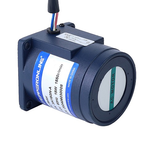 15W 110VAC 60Hz 155RPM 0.74Nm(104.79oz.in) Flange 70mm Spur Gearbox Single-phase AC Induction  Motor - 3IK15GN-A/3GN10K | StepperOnline AU