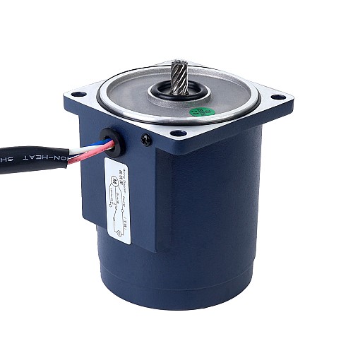 15W 110VAC 60Hz 155RPM 0.74Nm(104.79oz.in) Flange 70mm Spur Gearbox Single-phase AC Induction  Motor - 3IK15GN-A/3GN10K | StepperOnline AU