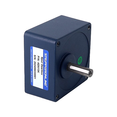 25W 220VAC 50Hz 90RPM 2.25Nm(318.63oz.in) Flange 80mm Spur Gearbox Single-phase AC Induction  Motor - 4IK25GN-CT/4GN15K | StepperOnline AU