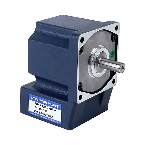 Brushed 12V 60W 4.05Nm(573.53oz.in) 100RPM w/ 30:1 Right Angle Gearbox DC Gear Motor - F4D60-12GN-30S/4GN30RT | StepperOnline AU