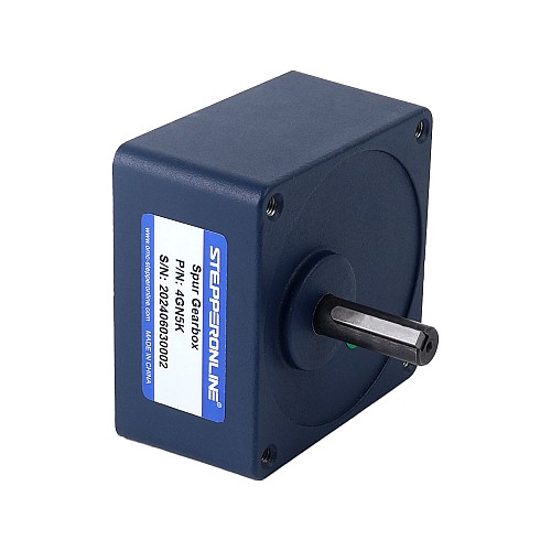 25W 110VAC 60Hz 18-310RPM 0.61Nm(86.38oz.in) Flange 80mm Spur Gearbox Single-phase AC Variable Speed Motor - 4IK25RGN-A/4GN5K | StepperOnline AU