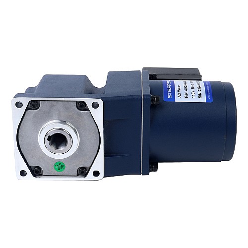 25W 110VAC 60Hz 27RPM 6.50Nm(920.48oz.in) Flange 80mm Right Angle Gearbox Hollow Shaft Single-phase AC Induction  Motor - 4IK25GN-AT/4GN50RC | StepperOnline AU