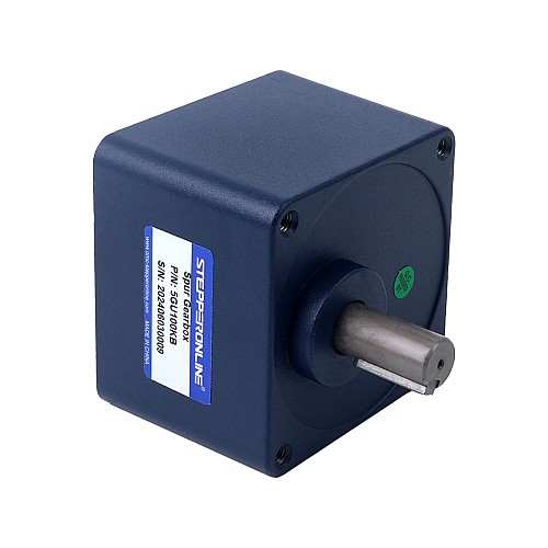 Brushed 48V 150W 20.00Nm(2832.23oz.in)18RPM w/ 100:1 Spur Gearbox DC Gear Motor - F5D150-48GU-18S/5GU100KB | StepperOnline AU