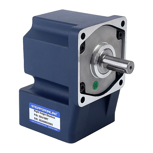 Brushed 48V 150W 3.41Nm(482.90oz.in) 300RPM w/ 10:1 Right Angle Gearbox DC Gear Motor - F5D150-48GU-30S/5GU10RT | StepperOnline AU