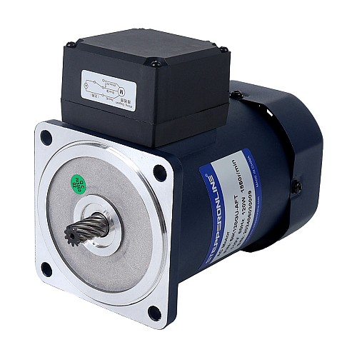 120W 110VAC 60Hz 7.75RPM 20.00Nm(2832.23oz.in) Flange 90mm Spur Gearbox Single-phase AC Induction  Motor - 5IK120GU-AFT/5GU200KB | StepperOnline AU