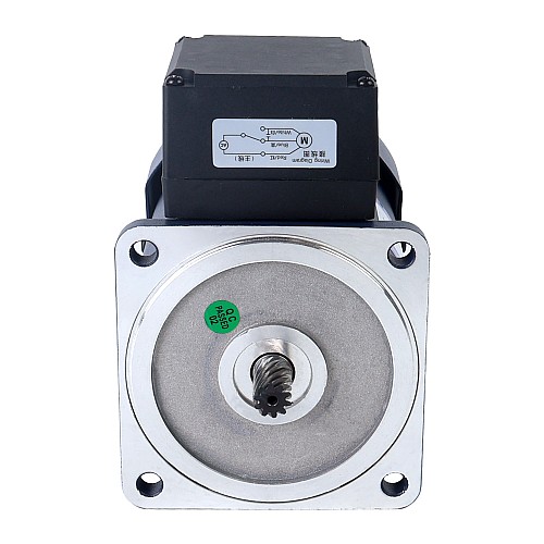 120W 110VAC 60Hz 7.75RPM 20.00Nm(2832.23oz.in) Flange 90mm Spur Gearbox Single-phase AC Induction  Motor - 5IK120GU-AFT/5GU200KB | StepperOnline AU