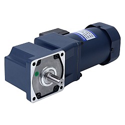 120W 220/380VAC 12.00Nm(1699.34oz.in) Flange 90mm Right Angle Gearbox Keyway Shaft Three-phase AC Induction Motor