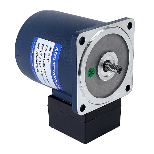 40W 220VAC/380VAC 50/60Hz 90/103RPM 3.57Nm(505.55oz.in)/2.82Nm(399.34oz.in) Flange 90mm Spur Gearbox Three-phase AC Induction Motor - 5IK40GN-S/S3T/5GN15K | StepperOnline AU