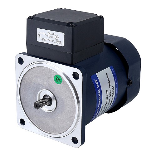 60W 220VAC 50Hz 6.75RPM 10.00Nm(1416.12oz.in) Flange 90mm Spur Gearbox Single-phase AC Induction  Motor - 5IK60GN-CFT/5GN200K | StepperOnline AU
