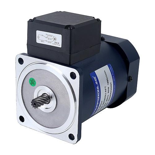 90W 110VAC 60Hz 7.75RPM 20.00Nm(2832.23oz.in) Flange 90mm Spur Gearbox Single-phase AC Induction  Motor - 5IK90GU-AFT/5GU200KB | StepperOnline AU