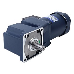90W 220VAC 45RPM 14.00Nm(1982.56oz.in) Flange 90mm Right Angle Gearbox Keyway Shaft Single-phase AC Induction Motor