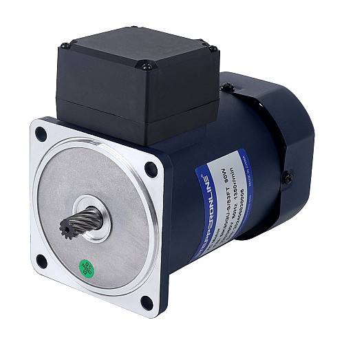90W 220VAC/380VAC 50/60Hz 90/103RPM 7.03Nm(995.53oz.in)/5.8Nm(821.35oz.in) Flange 90mm Spur Gearbox Three-phase AC Induction Motor - 5IK90GU-S/S3FT/5GU15KB | StepperOnline AU