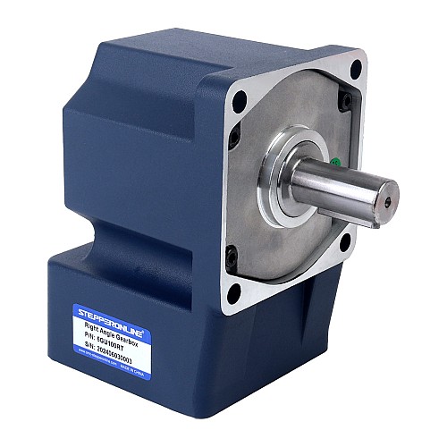 200W 220VAC 50Hz 0.9-13.5RPM 60.00Nm(8496.6oz.in) Flange 104mm Right Angle Gearbox Single-phase AC Variable Speed Motor - 6IK200RGU-CF/6GU100RT | StepperOnline AU
