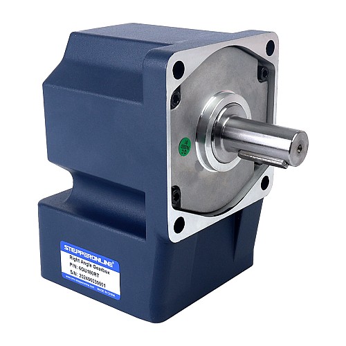 200W 220VAC 50Hz 0.5-7.5RPM 60.00Nm(8496.6oz.in) Flange 104mm Right Angle Gearbox Single-phase AC Variable Speed Motor - 6IK200RGU-CF/6GU180RT | StepperOnline AU
