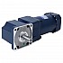 200W 220/380VAC 27RPM 47.00Nm(6655.75oz.in) Flange 104mm Right Angle Gearbox Keyway Shaft Three-phase AC Induction Motor