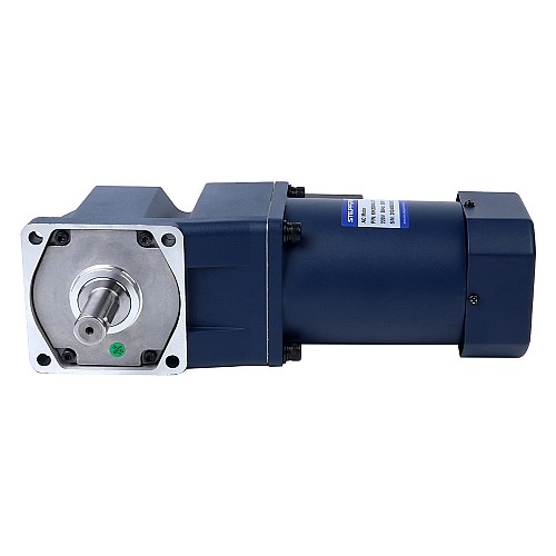 200W 220VAC/380VAC 50/60Hz 27RPM 47.00Nm(6655.75oz.in) Flange 104mm Right Angle Gearbox Keyway Shaft Three-phase AC Induction  Motor - 6IK200GU-S/S3FT/6GU50RT | StepperOnline AU