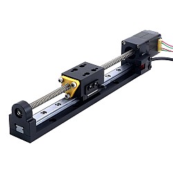 Nema 8 Stepper Lead Screw Linear Actuator 0.5A Stroke 90mm 0.01Nm(1.416oz.in) Lead 2.54mm(0.1") with Sensor