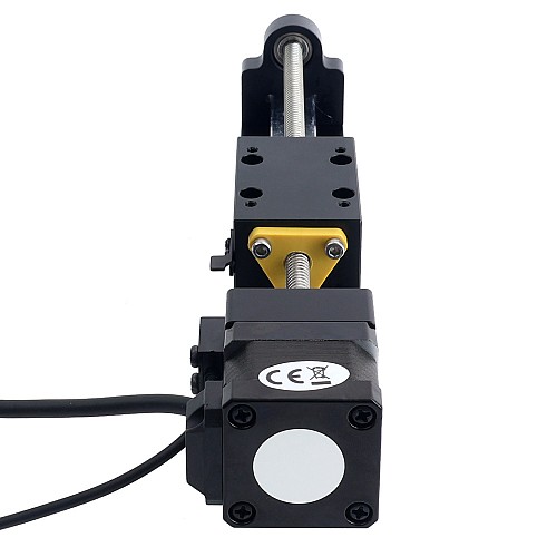 Nema 14 Stepper Lead Screw Linear Actuator 1.5A Stroke 120mm 0.14Nm(19.83oz.in) Lead 6.35mm(0.25) with Sensor - LMD14S13RF15-120 | StepperOnline AU