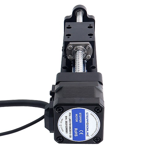 Nema 17 Stepper Ball Screw Linear Actuator 1.5A Stroke 120mm 0.25Nm(35.40oz.in) Lead 4mm(0.15748) with Sensor - LMD17S13BDB15-120 | StepperOnline AU