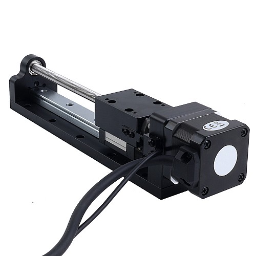 Nema 17 Stepper Ball Screw Linear Actuator 1.5A Stroke 200mm 0.25Nm(35.40oz.in) Lead 1mm(0.03937) with Sensor - LMD17S13BSB15-200 | StepperOnline AU