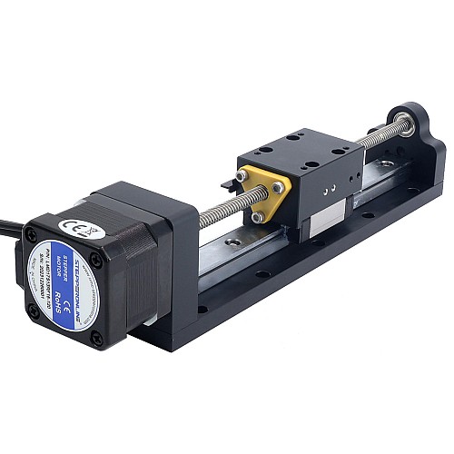 Nema 17 Stepper Lead Screw Linear Actuator 1.5A Stroke 120mm 0.25Nm(35.40oz.in) Lead 6.35mm(0.25) with Sensor - LMD17S13RF15-120 | StepperOnline AU
