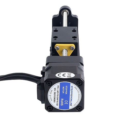 Nema 17 Stepper Lead Screw Linear Actuator 1.5A Stroke 120mm 0.25Nm(35.40oz.in) Lead 12.7mm(0.5) with Sensor - LMD17S13WF15-120 | StepperOnline AU