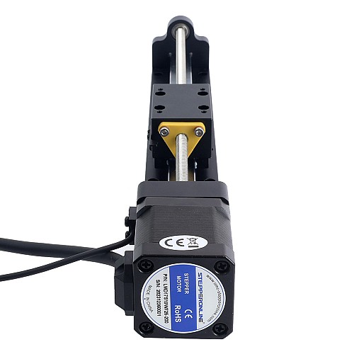 Nema 17 Stepper Lead Screw Linear Actuator 2.5A Stroke 200mm 0.5Nm(70.81oz.in) Lead 12.7mm(0.5) with Sensor - LMD17S19WF25-200 | StepperOnline AU