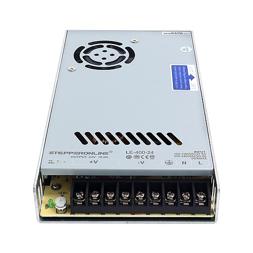 400W 24V 16.6A 115/230V Switching Power Supply Stepper Motor CNC Router Kits - LE-400-24 | StepperOnline AU