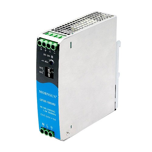 120W 55V 2.2A 85-264VAC/120-370VDC DIN Rail Switching Power Supply with PFC Function - LIF120-10B55R2 | StepperOnline AU