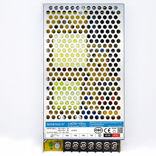 200W 24V 8.8A 176-264VAC/240-370VDC Switching Power Supply - LM200-12B24 | StepperOnline AU