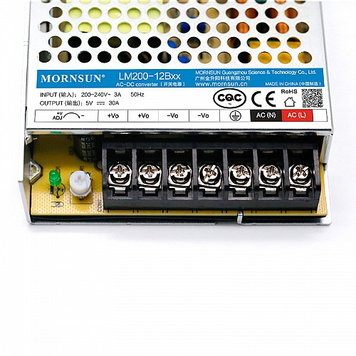 200W 48V 4.4A 176-264VAC/240-370VDC Switching Power Supply - LM200-12B48 | StepperOnline AU