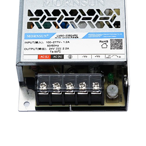 50W 15V 3.4A 80-305VAC/100-430VDC Switching Power Supply - LM50-23B15R2 | StepperOnline AU