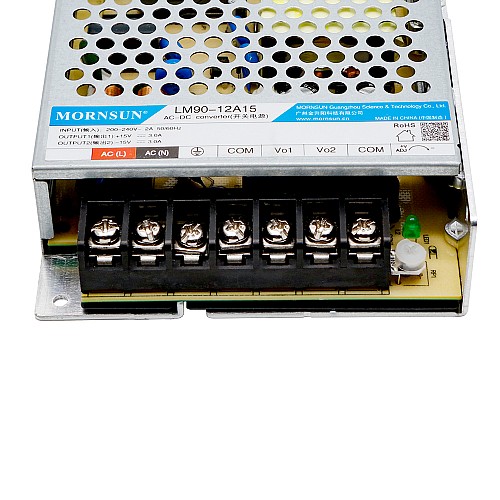 90W 15V -15V/3.0A 3.0A 165-264VAC/180-370VDC Switching Power Supply - LM90-12A15 | StepperOnline AU