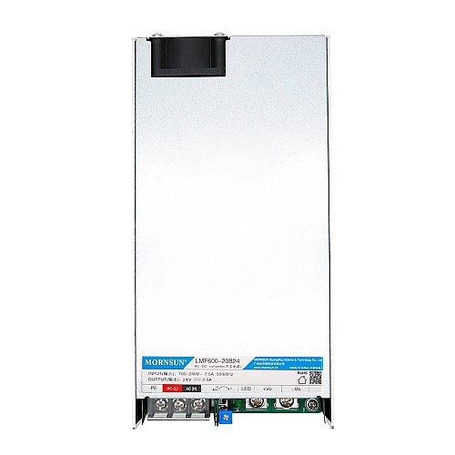 600W 36V 16.7A 80-277VAC/110-390VDC Switching Power Supply with PFC Function - LMF600-20B36 | StepperOnline AU