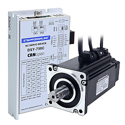 DSY Series 750W CANopen DC Servo Motor 24-70VDC 2.39Nm w/ Brake 3000rpm 17-Bit Incremental Encoder IP65