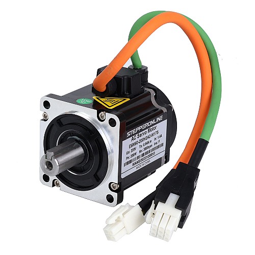 E6 Series 200W AC Servo Motor Kit 3000rpm 0.64Nm 17-Bit Encoder IP65 - E6-RS200H2A2-M17S | StepperOnline AU