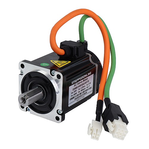 E6 Series 400W AC Servo Motor Kit 3000rpm 1.27Nm 17-Bit Encoder IP65 - E6-RS400H2A2-M17S | StepperOnline AU