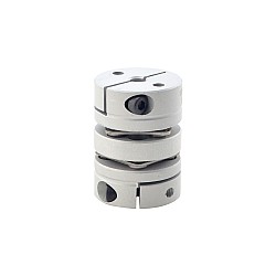 CN On Sale - 5mm - 6.35mm Flexible Double Disc Coupling 26x35mm CNC Stepper Motor Shaft Coupler