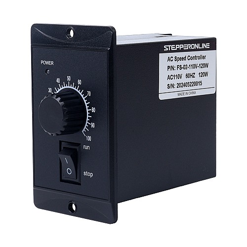 120W Single Phase 110VAC Motor Speed Controller for Variable Speed Motor - FS-02-110V-120W | StepperOnline AU