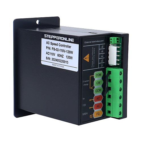 120W Single Phase 110VAC Motor Speed Controller for Variable Speed Motor - FS-02-110V-120W | StepperOnline AU